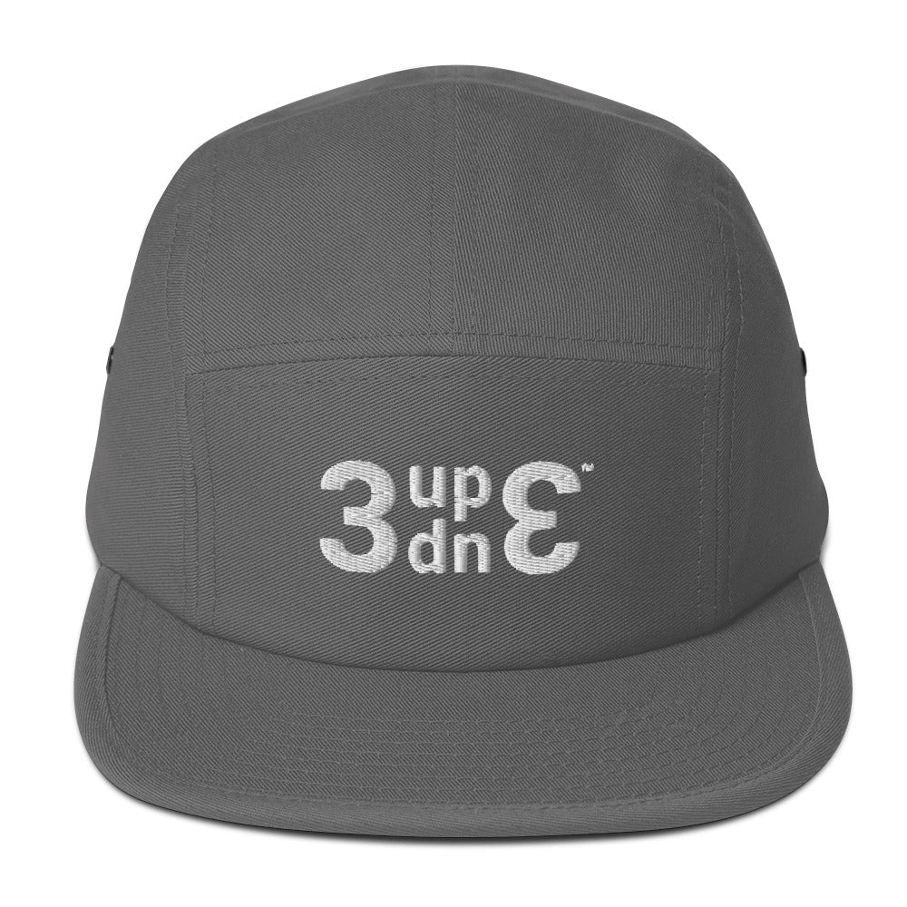 3UP 3DOWN logo Five Panel Cap