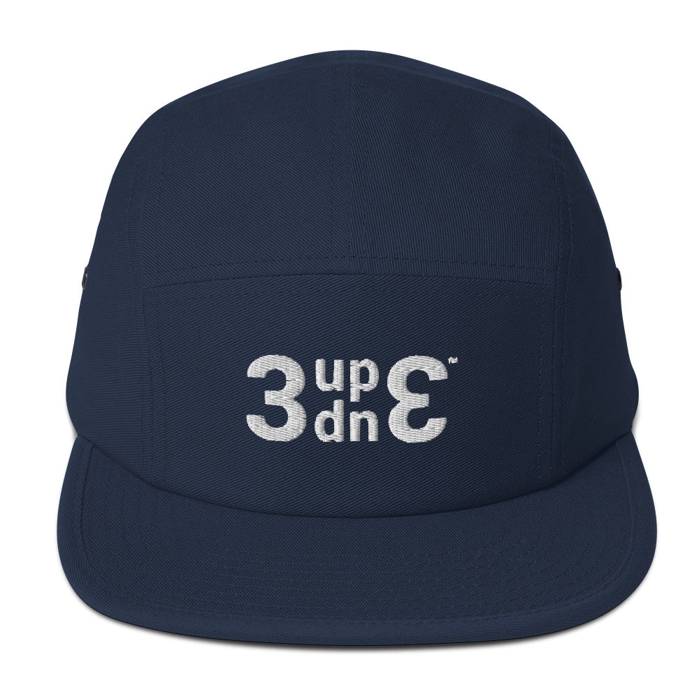 3UP 3DOWN logo Five Panel Cap