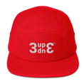 Load image into Gallery viewer, 3UP 3DOWN logo Five Panel Cap