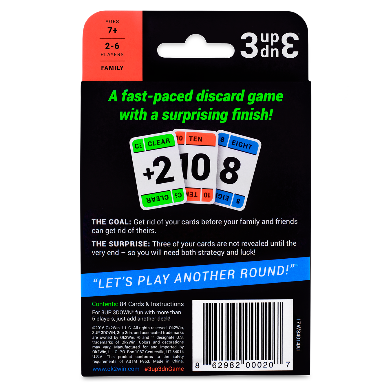 3UP 3DOWN® Card Game
