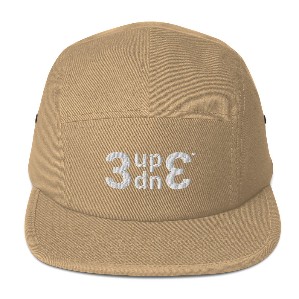 3UP 3DOWN logo Five Panel Cap